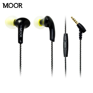 MOOR O2 入耳式音樂立體聲運動耳機-碳晶黑