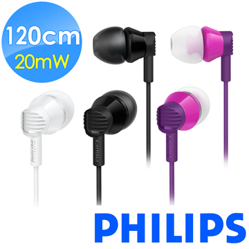 【PHILIPS 飛利浦】SHE3800 (黑)耳塞式耳機