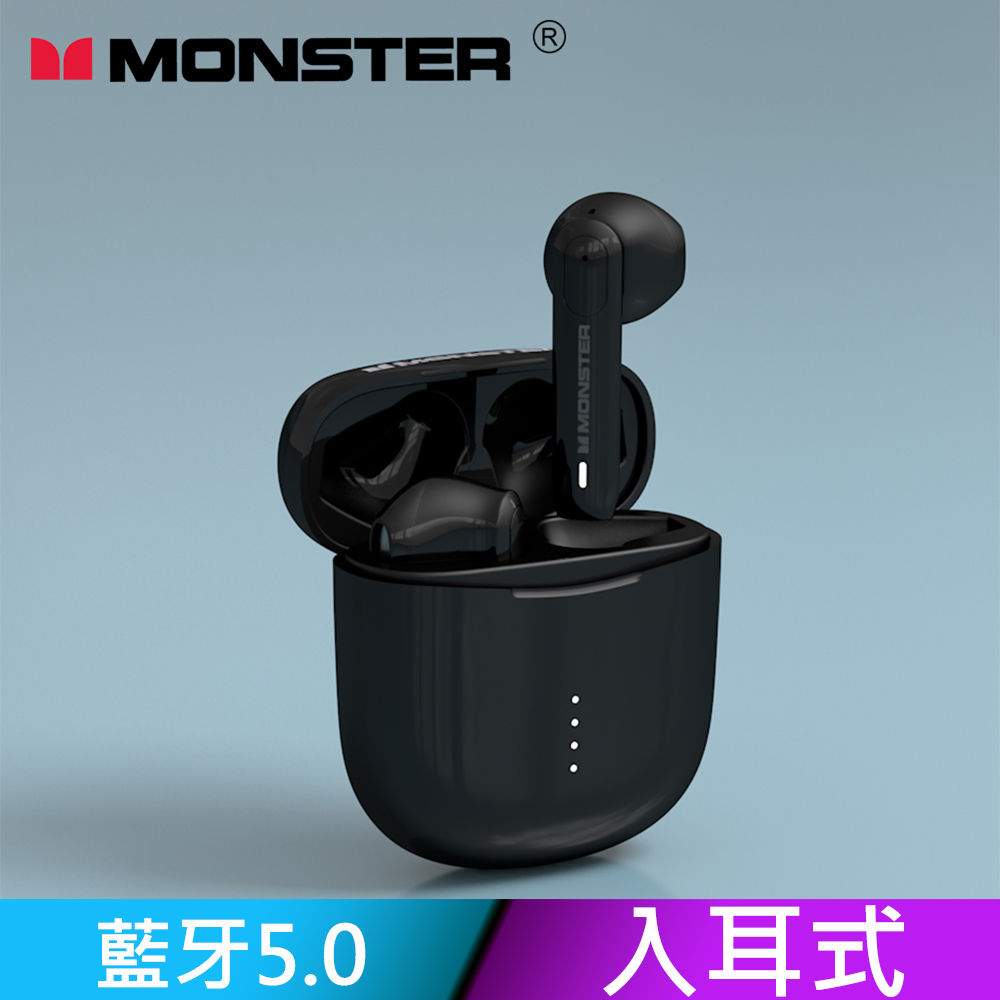 MONSTER Clarity 107 AirLinks 藍牙5.0無線耳機-酷睿黑