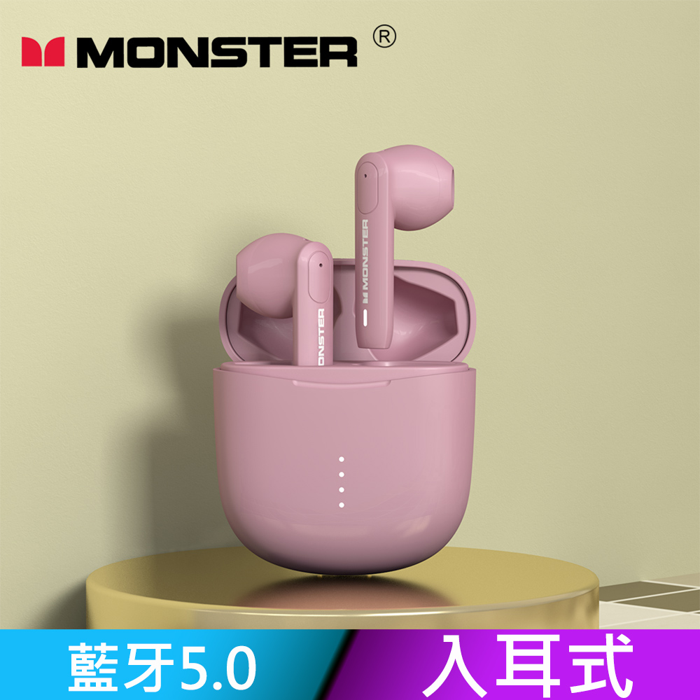 MONSTER Clarity 107 AirLinks 藍牙5.0無線耳機-玫瑰粉