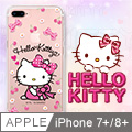 Apple iPhone 7/8 plus Hello Kitty彩繪空壓殼 - 櫻桃