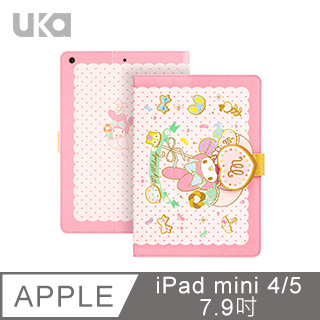 三麗鷗 Apple iPad mini 2019/mini 5 7.9吋 Kitty系列智能休眠可立式磁扣保護套 糖果美樂蒂