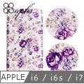 apbs APPLE iPhone 6/6s/7 施華洛世奇水晶鑽皮套-紫薔薇