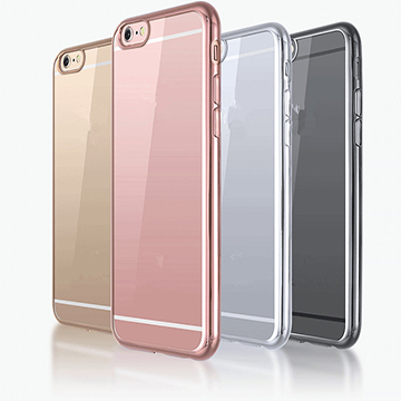 APPLE iPhone7 電鍍邊框TPU金屬質感軟殼