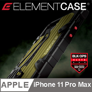 美國 Element Case iPhone 11 Pro Max BLACK OPS 黑色行動菁英版頂級軍規殼 - 軍綠色