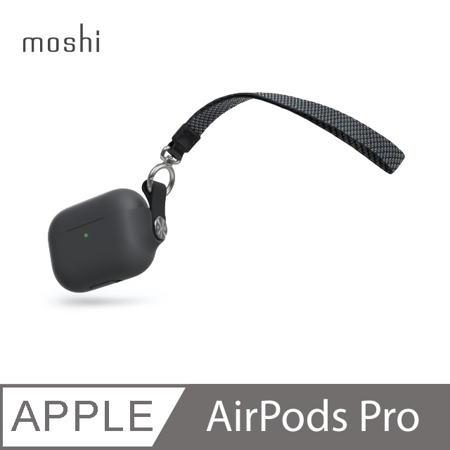Moshi Pebbo for AirPods Pro 藍牙耳機充電盒保護套 - 黑