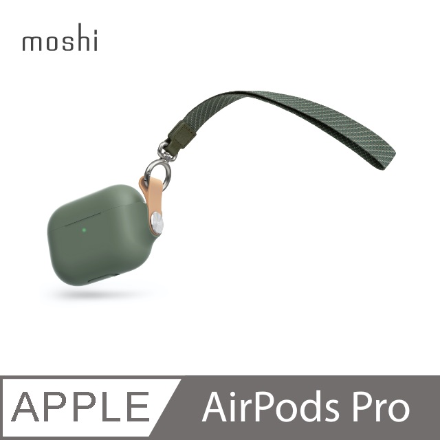 Moshi Pebbo for AirPods Pro 藍牙耳機充電盒保護套 - 綠