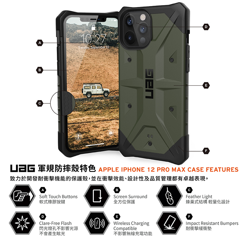Jual (UAG)UAG iPhone 12 Pro Max Impact Resistant Case-Blue di Seller