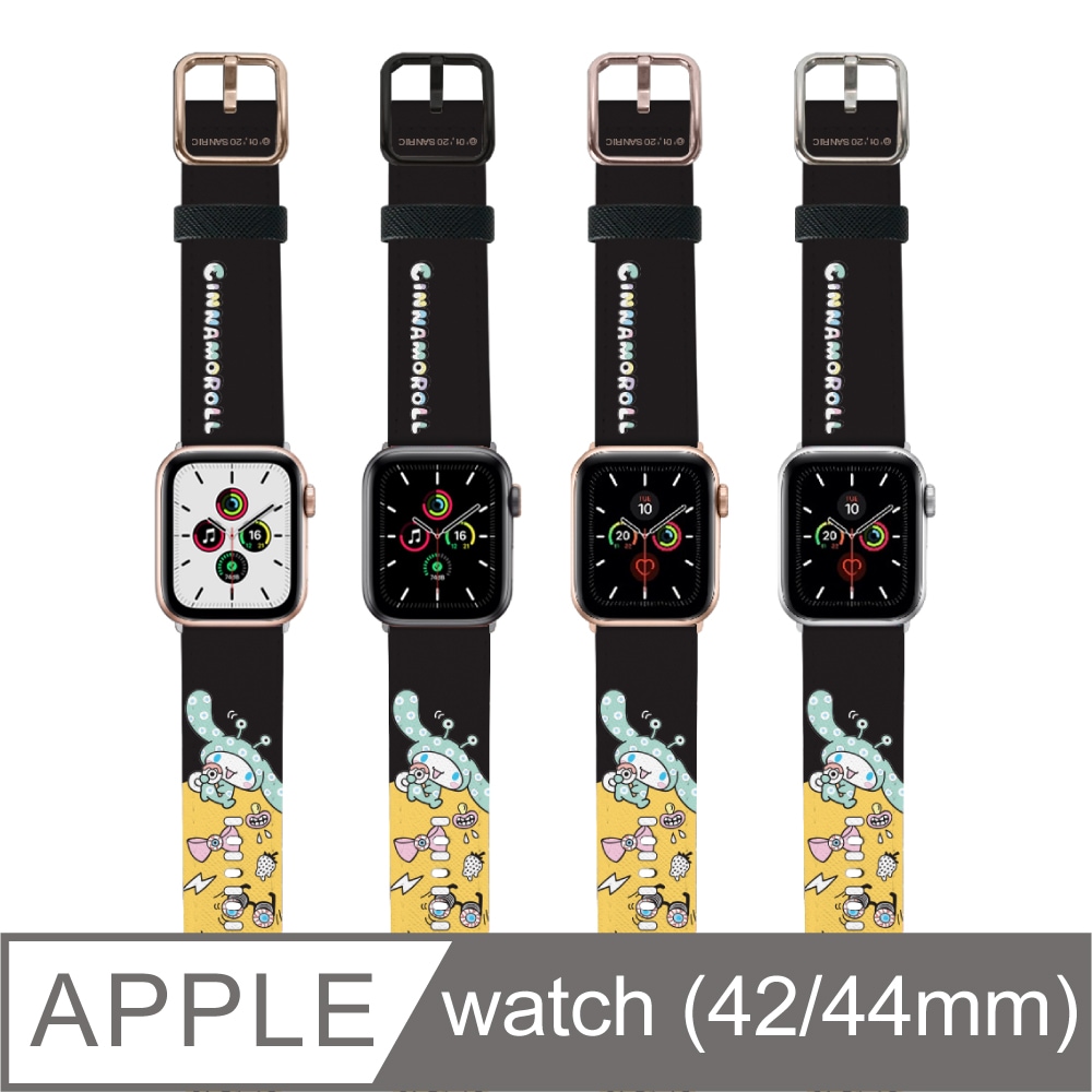 【Hong Man】三麗鷗系列 Apple Watch 皮革錶帶 大耳狗 萬聖節 42/44mm