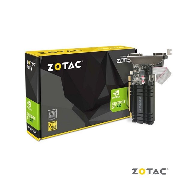 【ZOTAC】索泰 GeForce® GT 710 2GB 顯示卡(Z-GT710-2GD3-L)