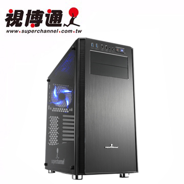 視博通SAV001(B)巨魔戰士ATX電腦機殼(玻璃側板)