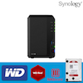 【 WD紅標4TBx2 】Synology群暉科技 DS218+ 2Bay NAS網路儲存伺服器