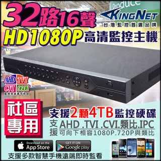 32路 8聲 H.264 HDMI DVR 遠端監控 主機