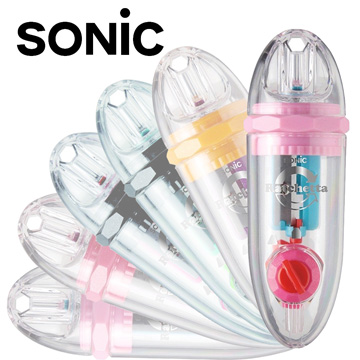 Sonic 超輕便可調式 雙迴旋削鉛筆機10入(粉/SK-878)