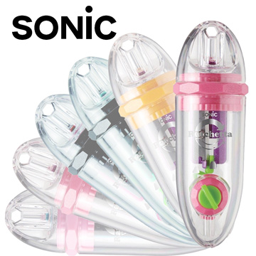 Sonic 超輕便可調式 雙迴旋削鉛筆機10入(桃紅/SK-878)