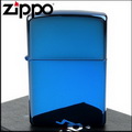 【ZIPPO】美系~超質感Sapphire藍寶色鏡面打火機(寬版)