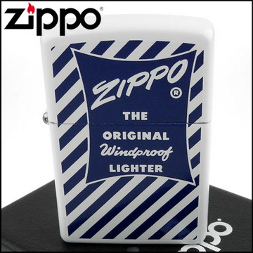 【ZIPPO】美系~Blue White 1958-59底刻圖案設計打火機