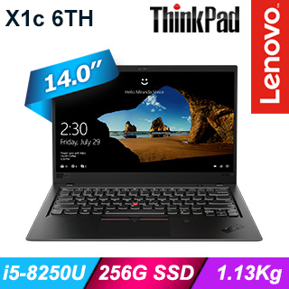 Lenovo ThinkPad X1c 6TH 20KHA029TW (i5-8250U/8G/256G SSD/Win10)