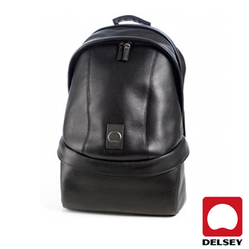 法國知名旅行用品品牌DELSEY Corium Back Pack 真皮相機後背包(福利品)