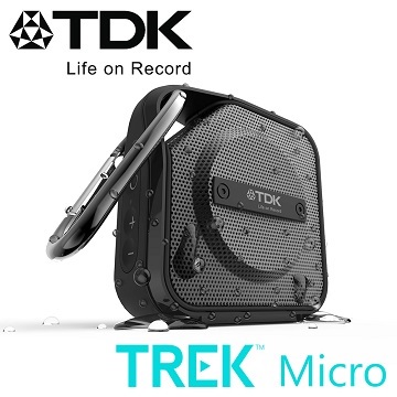 TDK TREK Micro A12 防水防震隨身藍芽喇叭(黑色)