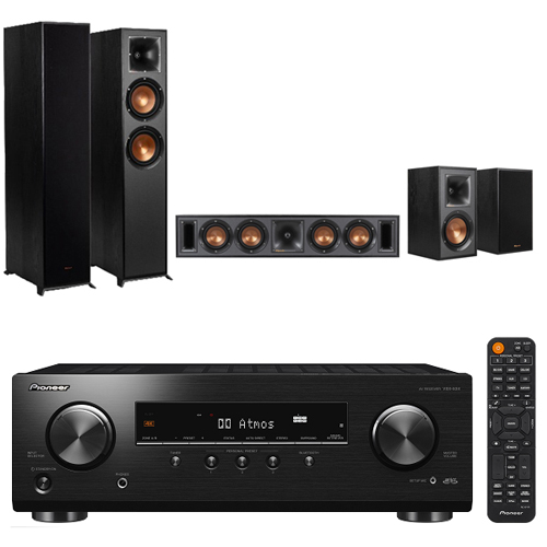 Pioneer VSX-534-B 5.2聲道擴大機+Klipsch R-620F+R-34C+R-41M 五聲道劇院組