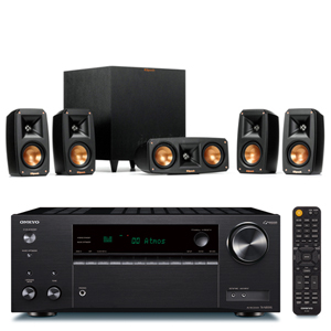 ONKYO TX-NR595 7.2聲道擴大機+Klipsch Reference Theater Pack 5.1聲道 劇院喇叭組