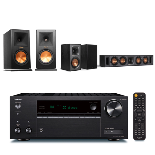 ONKYO TX-NR595 7.2聲道擴大機+Klipsch RP-160M+R-34C+R-41M