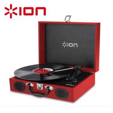ION Audio Vinyl Transport手提黑膠唱機 - 紅色款-(福利品)
