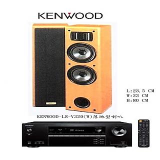 ONKYO 安橋 TX-SR393 5.2聲道影音環繞擴大機+日本 KENWOOD 落地型喇叭 LS-V320(W) / 對