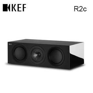 英國 KEF R2c Gloss Black 單支 三路分音中置揚聲器 Uni-Q 同軸共點單元 鋼琴黑 台灣公司貨