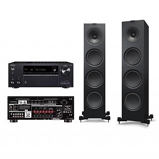 KEF Q950直立式揚聲器+ONKYO TX-NR696 7.2聲道環繞擴大機