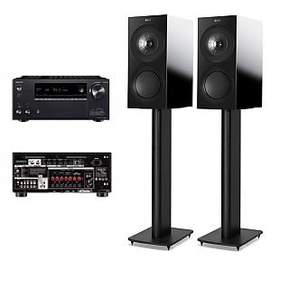 英國KEF R3 書架型喇叭.3音路3單體.Uni-Q同軸單體/對+ONKYO TX-NR696 7.2聲道環繞擴大機