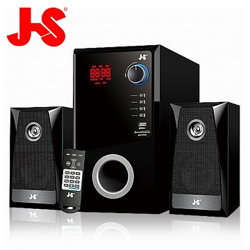 JS 淇譽電子 水瓶座 2.1聲道木質三件式FM音響/藍芽喇叭(JY3302)