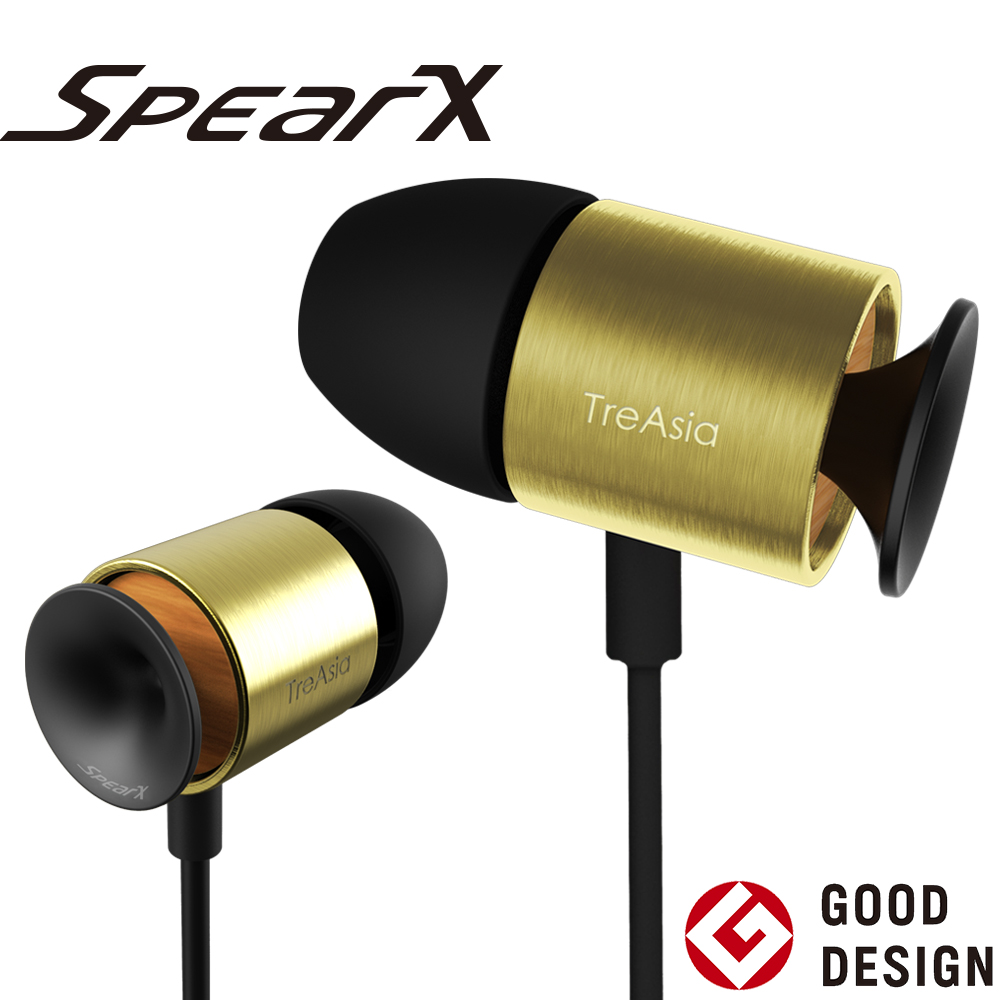 【SPEARX 聲特科技】 SpearX 跨域美聲 T+S O3全音域留聲耳機-黃銅色