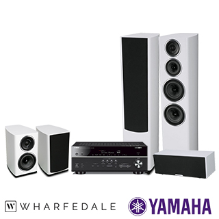 Yamaha AV環繞擴大機 RX-V685+Wharfedale 家庭劇院喇叭組合 Diamond 11.4+11.CS+11.1