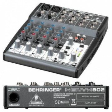 德國Behringer 8軌混音器XENYX 802
