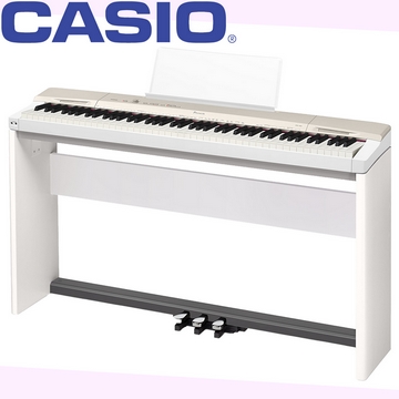 『CASIO 卡西歐』PX-160GD Privia數位鋼琴★含琴架、三腳踏、琴椅★贈耳機、琴罩、保養組★公司貨