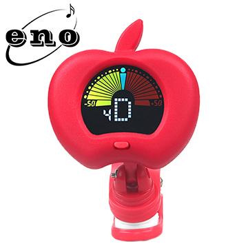 ENO EMT-310 夾式彩色顯示螢幕調音器 蘋果造型紅色款