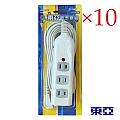 東亞 一燈四插座過載保護電源延長線 TY-108-15 (10入)