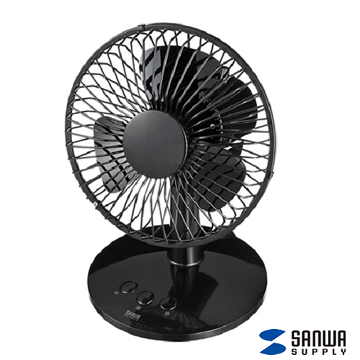 【日本SANWA 三和】6吋USB風扇(無刷馬達/超靜音/超省電)