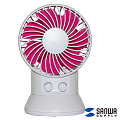 【日本SANWA 三和】USB渦流循環扇Double Fan(USB-TOY88WP桃紅色)