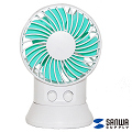 【日本SANWA 三和】USB渦流循環扇Double Fan(USB-TOY88WG綠色)