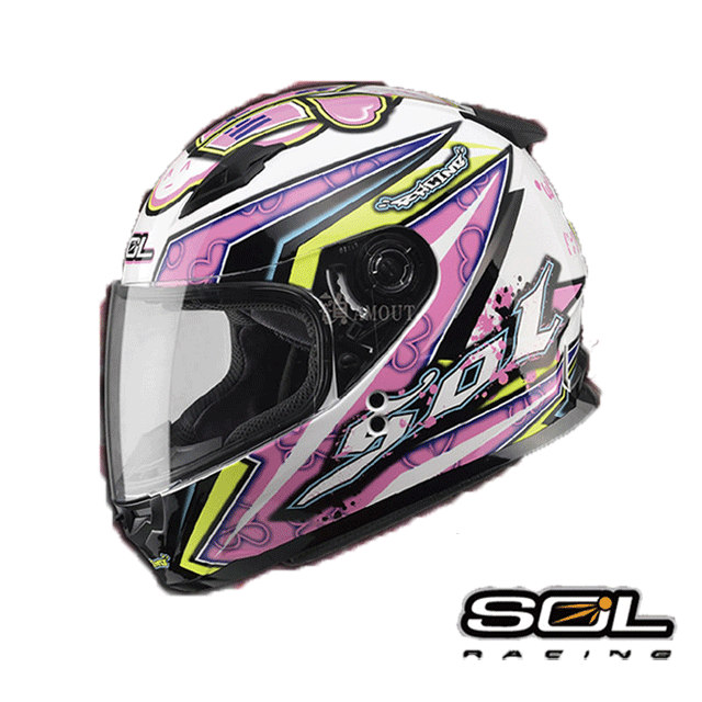【SOL SF-2 HELLO 哈囉彩繪】安全帽│小頭款 小帽體│內襯全可拆│輕量化│機車│全罩式
