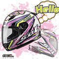【SOL SF-2 HELLO 哈囉彩繪】安全帽│小頭款 小帽體│內襯全可拆│輕量化│機車│全罩式