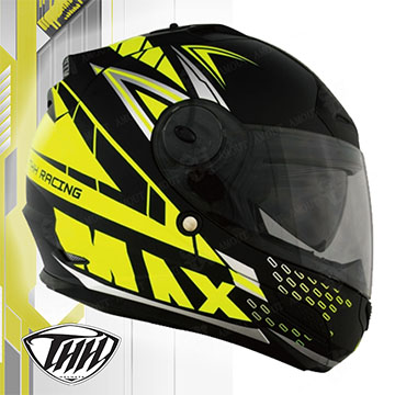 【THH TS-43A+ MAX】安全帽│全罩│內襯全可拆│內置型遮陽鏡片│空氣風洞散熱設計│內置鼻罩