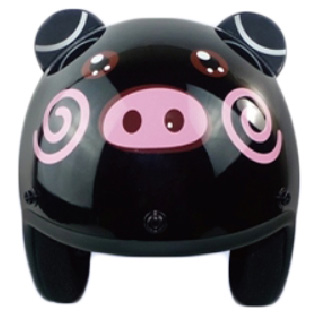 【超萌 小豬 可愛騎士帽 3/4罩】半罩│PIG│復古帽│超夯│豬年旺旺│親子DIY帽款|機車│鏡片