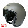 EVO【CA-312 素色 車縫邊條 復古帽 】可拆裝│內藏墨鏡│可拆洗│內襯│半罩│騎士帽│內墨片
