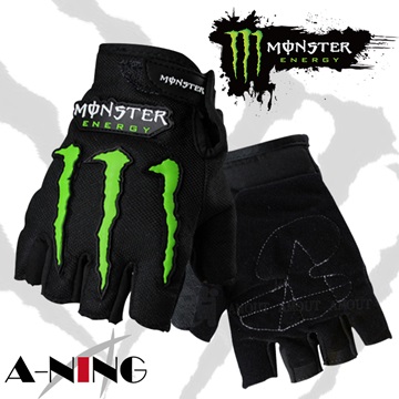 【A-NING 鬼爪 半指防摔手套 】日本熱銷款│MONSTER│機車賽車手套│運動手套│越野手套