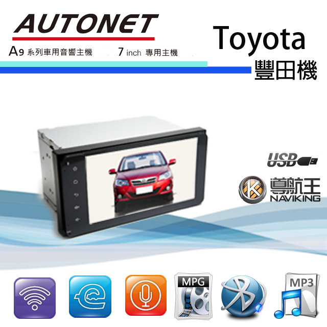 【大吉國際 AUTONET】 TOYOTA 豐田專用安卓 汽車音響 導航 影音 藍芽 多合一主機