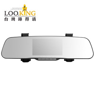 【錄得清 LOOKING】LD-3PLUS 後照鏡式行車記錄器 HD1080P 140度廣角 專利綁帶 高清防眩後視鏡